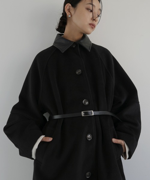 モッサ ベルト付きロングコート（ダウンジャケット/コート）｜hellam