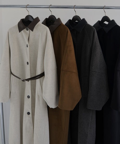 モッサ ベルト付きロングコート（ダウンジャケット/コート）｜hellam