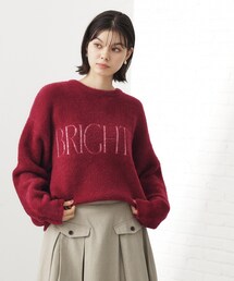 ベルベットフェザー ロゴニットプルオーバー