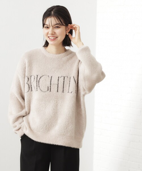 THE SHOP TK (ザ ショップ ティーケー )の「ベルベットフェザー ロゴニットプルオーバー(Tシャツ/カットソー・レディース・ワインレッド/ネイビー/チャコールグレー/ナチュラル・12/13)」の12枚目の写真