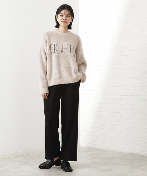 THE SHOP TK (ザ ショップ ティーケー )の「ベルベットフェザー ロゴニットプルオーバー(Tシャツ/カットソー・レディース・ワインレッド/ネイビー/チャコールグレー/ナチュラル・12/13)」の13枚目の写真