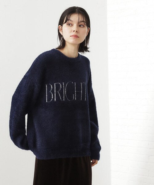 THE SHOP TK (ザ ショップ ティーケー )の「ベルベットフェザー ロゴニットプルオーバー(Tシャツ/カットソー・レディース・ワインレッド/ネイビー/チャコールグレー/ナチュラル・12/13)」の16枚目の写真