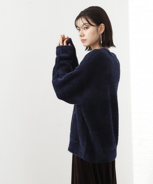 THE SHOP TK (ザ ショップ ティーケー )の「ベルベットフェザー ロゴニットプルオーバー(Tシャツ/カットソー・レディース・ワインレッド/ネイビー/チャコールグレー/ナチュラル・12/13)」の17枚目の写真