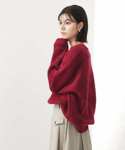 THE SHOP TK (ザ ショップ ティーケー )の「ベルベットフェザー ロゴニットプルオーバー(Tシャツ/カットソー・レディース・ワインレッド/ネイビー/チャコールグレー/ナチュラル・12/13)」の19枚目の写真
