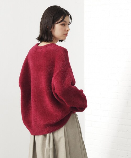 THE SHOP TK (ザ ショップ ティーケー )の「ベルベットフェザー ロゴニットプルオーバー(Tシャツ/カットソー・レディース・ワインレッド/ネイビー/チャコールグレー/ナチュラル・12/13)」の20枚目の写真