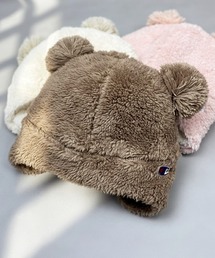 Champion（チャンピオン）の「【Champion】チャンピオン Kids キッズ クマさん 耳付き ボアウィンター（ニットキャップ/ビーニー）」