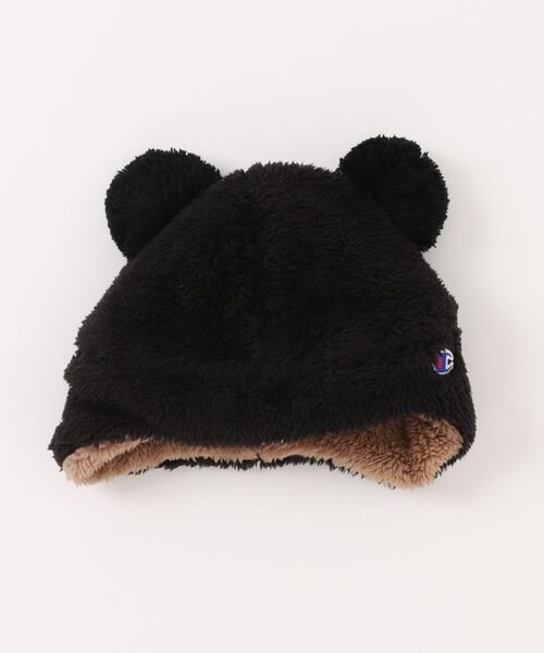 Champion（チャンピオン）の「【Champion】チャンピオン Kids キッズ クマさん 耳付き ボアウィンター（ニットキャップ/ビーニー・キッズ・ブラウン/ベビーピンク/アイボリー/ブラック・FREE）」の10枚目の写真