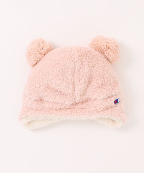 Champion（チャンピオン）の「【Champion】チャンピオン Kids キッズ クマさん 耳付き ボアウィンター（ニットキャップ/ビーニー・キッズ・ブラウン/ベビーピンク/アイボリー/ブラック・FREE）」の11枚目の写真