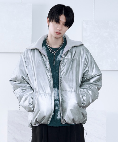 Ellno Loset(エルノロゼット)の「リバーシブルパディングブルゾン(ブルゾン・メンズ・ブラック/ブラウン系その他/ライトグレー・SMALL/MEDIUM/LARGE)」の2枚目の写真