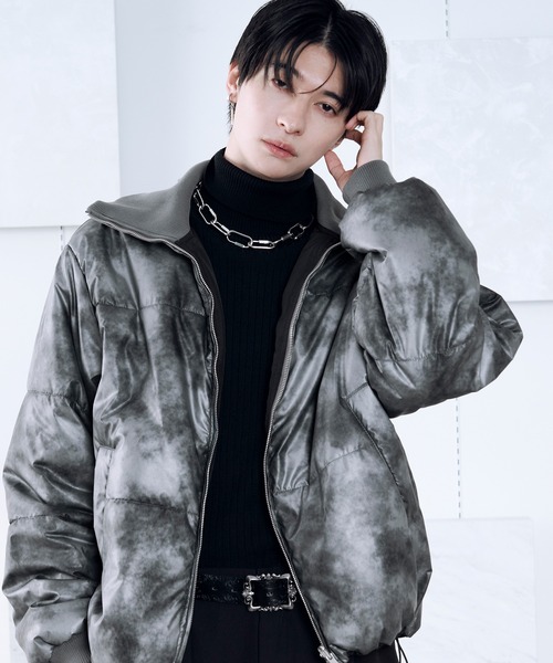 Ellno Loset(エルノロゼット)の「リバーシブルパディングブルゾン(ブルゾン・メンズ・ブラック/ブラウン系その他/ライトグレー・SMALL/MEDIUM/LARGE)」の1枚目の写真