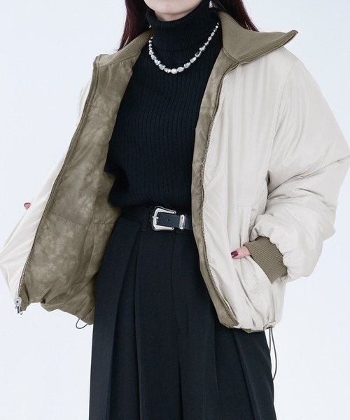 Ellno Loset(エルノロゼット)の「リバーシブルパディングブルゾン(ブルゾン・メンズ・ブラック/ブラウン系その他/ライトグレー・SMALL/MEDIUM/LARGE)」の18枚目の写真