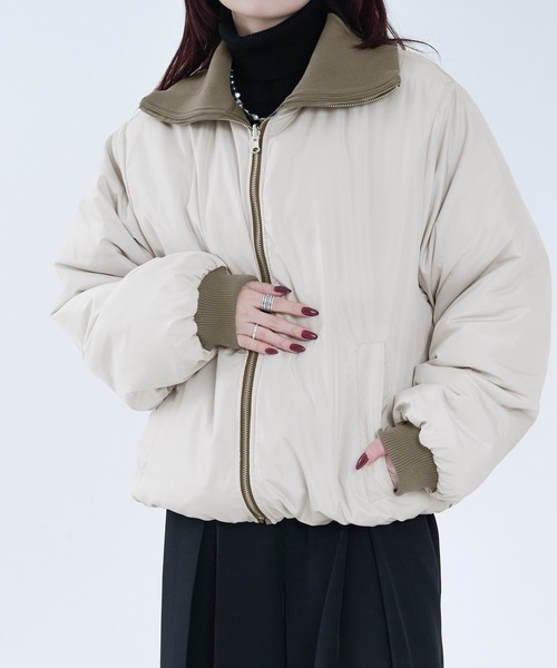 Ellno Loset(エルノロゼット)の「リバーシブルパディングブルゾン(ブルゾン・メンズ・ブラック/ブラウン系その他/ライトグレー・SMALL/MEDIUM/LARGE)」の15枚目の写真