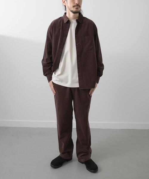 ITEMS URBANRESEARCH（アイテムズ アーバンリサーチ）の「Souplement Corduroy Shirts（シャツ/ブラウス・メンズ・チャコールグレー/ブラウン/ブラック・MEDIUM/LARGE）」の9枚目の写真