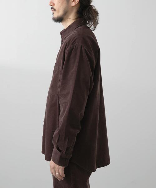 ITEMS URBANRESEARCH（アイテムズ アーバンリサーチ）の「Souplement Corduroy Shirts（シャツ/ブラウス・メンズ・チャコールグレー/ブラウン/ブラック・MEDIUM/LARGE）」の11枚目の写真