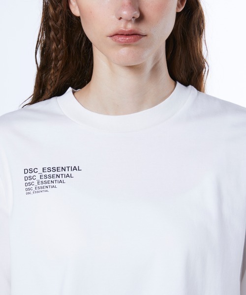 ESSENTIAL（エッセンシャル）の「天竺アシンメトリーロンT（Tシャツ/カットソー・レディース・ブラック/オフホワイト/サックスブルー・FREE）」の8枚目の写真