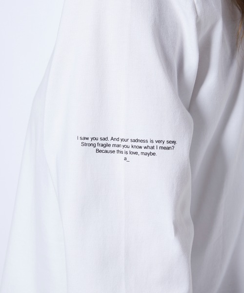 ESSENTIAL（エッセンシャル）の「天竺アシンメトリーロンT（Tシャツ/カットソー・レディース・ブラック/オフホワイト/サックスブルー・FREE）」の13枚目の写真