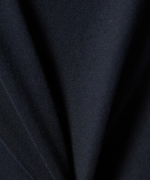 ESSENTIAL（エッセンシャル）の「天竺アシンメトリーロンT（Tシャツ/カットソー・レディース・ブラック/オフホワイト/サックスブルー・FREE）」の18枚目の写真