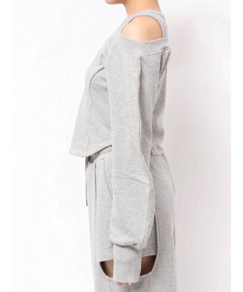 MURUA（ムルーア）の「タンクレイヤードスウェットトップス（スウェット・レディース・ブラック/グレー・FREE）」の12枚目の写真