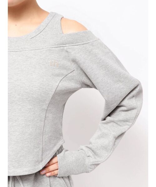 MURUA（ムルーア）の「タンクレイヤードスウェットトップス（スウェット・レディース・ブラック/グレー・FREE）」の9枚目の写真