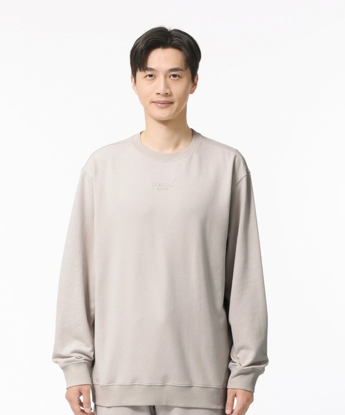 BAKUNE スウェット メンズ ロングスリーブ クルーネック（ルームウェア