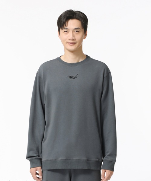 BAKUNE スウェット メンズ ロングスリーブ クルーネック（ルームウェア