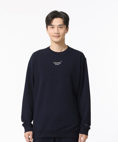 BAKUNE スウェット メンズ ロングスリーブ クルーネック（ルームウェア