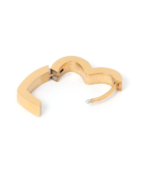 LAKOLE（ラコレ）の「ステンレスワンタッチハートピアス / 599610（ピアス（両耳用）・レディース・その他1/その他2・FREE）」の3枚目の写真