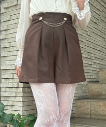 F i.n.t | チェーン付きエンブレム釦ショートパンツ(その他パンツ)