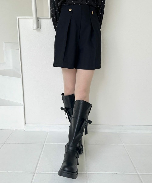 F i.n.t（フィント）の「チェーン付きエンブレム釦ショートパンツ/fint フィント（その他パンツ・レディース・ブラウン/ブラック・FREE）」の13枚目の写真