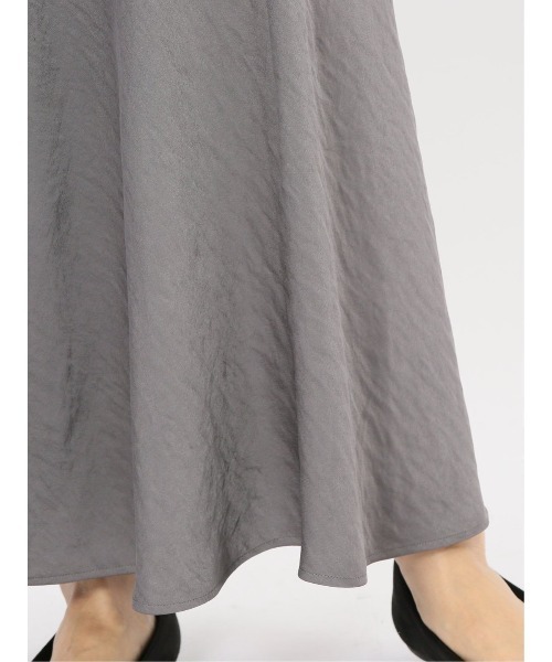 セール】【ストレッチ】m.f.エディトリアル レディース サテンロング