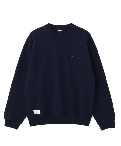 schott(ショット)の「SCHOTT-SHAKE HAND SNAKE CREW SWEAT(スウェット・メンズ・グレー/ブラック・M/L)」の2枚目の写真