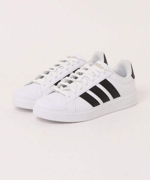 adidas(アディダス)の「【adidas】STREETTALK U(スニーカー・メンズ・ホワイト×ブラック・25.0cm/25.5cm/26.0cm/26.5cm/27.0cm/27.5cm/28.0cm/29.0cm)」の1枚目の写真