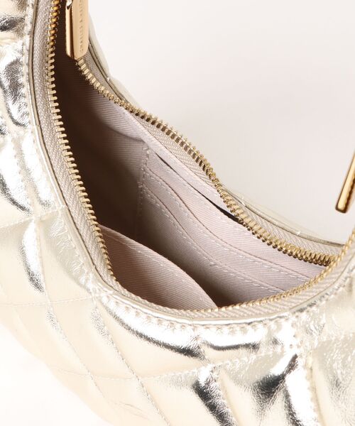 Janie ジェイニー キルトボウハンドル クレセントバッグ（ショルダー