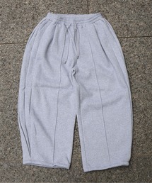 ATELANE / CVC裏起毛タックワイドイージーパンツ