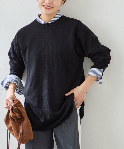 ウールカシミヤMIX 2WAYヘンリー（ニット/セーター）｜JOURNAL