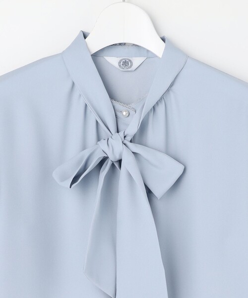 J.PRESS(ジェイプレス)の「ヌーディスバックサテン ブラウス(シャツ/ブラウス・レディース・ホワイト系/サックスブルー系・F)」の21枚目の写真