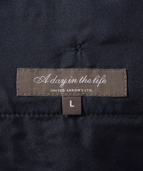 A DAY IN THE LIFE UNITED ARROWS(アデイインザライフユナイテッドアローズ)の「メランジ ホップサック スラックス-セットアップ対応・ウォッシャブル-<A DAY IN THE LIFE>(スラックス・メンズ・ダークグレー/ネイビー・S/M/XL/L)」の16枚目の写真