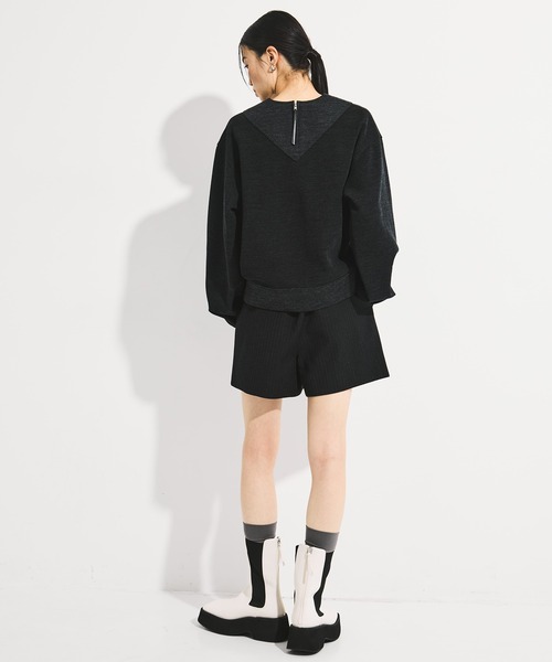 STUDIOUS(ステュディオス)の「【STUDIOUS/ステュディオス】Square Toe Boots/スクエアトゥーブーツ/厚底/軽い/通勤用/歩きやすい(ブーツ・レディース・ブラック/オフホワイト・2/1)」の12枚目の写真