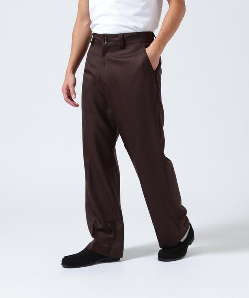 Toironier（トワロニエ）の「Toironier/トワロニエ/Adjust Hem Military Tr（スラックス・メンズ・ブラウン/ブラック/チャコールグレー・1/2/3）」の3枚目の写真