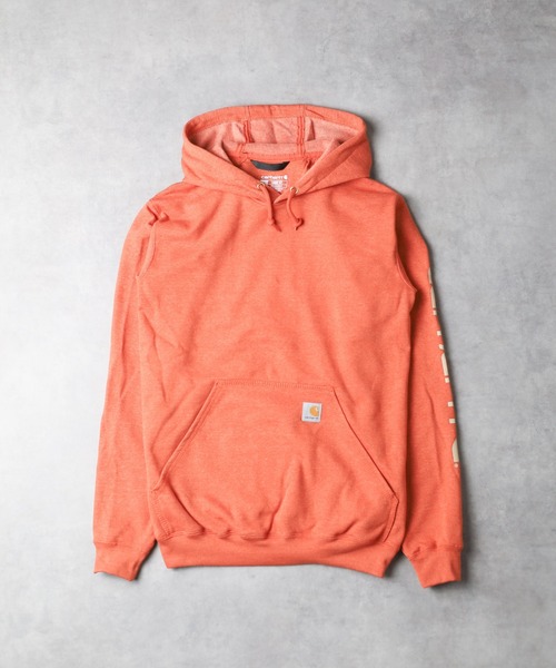 Carhartt(カーハート)の「【RES】【Carhartt】SLEEVE LOGO HOODED SWEAT SWEATSHIRTS(パーカー・メンズ・オレンジ・SMALL)」の6枚目の写真
