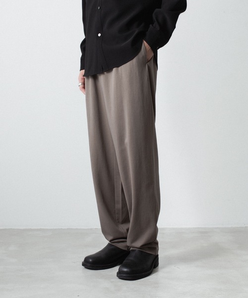 ATTACHMENT(アタッチメント)の「コットン ダブルフェイス ラウンジトラウザーズ / COTTON DOUBLE FACE LOUNGE TROUSERS(その他パンツ・メンズ・ダークベージュ/ダークグレー/ブラウン/ブラック・3/2/1/4)」の21枚目の写真