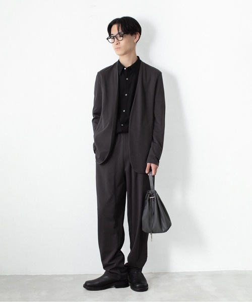 ATTACHMENT(アタッチメント)の「コットン ダブルフェイス ラウンジトラウザーズ / COTTON DOUBLE FACE LOUNGE TROUSERS(その他パンツ・メンズ・ダークベージュ/ダークグレー/ブラウン/ブラック・3/2/1/4)」の9枚目の写真