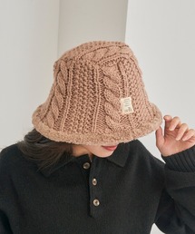 moz（モズ）の「【MOZ】ケーブルニットバケットハット　471-0014（ハット）」