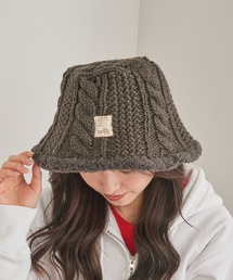 SETUP7（セットアップセブン）の「【MOZ】ケーブルニットバケットハット　471-0014（ハット）」
