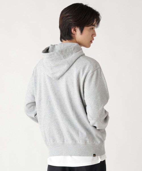 Alpha Industries（アルファインダストリーズ）の「Alpha Industries/アルファインダストリーズ/SNOW WASH HOODIE/スノー ウォッシュ フーディー（パーカー・メンズ・ネイビー/その他5/グレー/ブラック/オリーブ系・L/M/S/2XL/XL）」の12枚目の写真