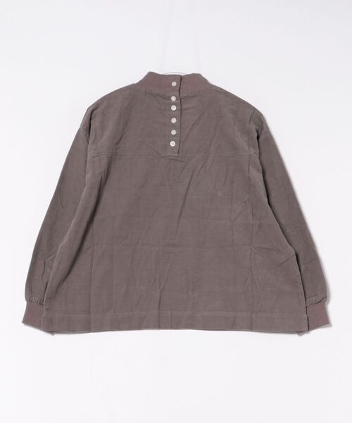 LBC(エルビーシー)の「21Wコーデュロイリブ付きプルオーバー(Tシャツ/カットソー・レディース・ダークブルー/グレー/オフホワイト・M)」の4枚目の写真