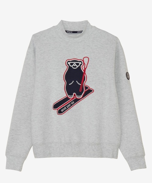 andper.se スウェット トレーナー グレー黒 セール】マシュマロスウェット トレーナー（レディース）（スウェット