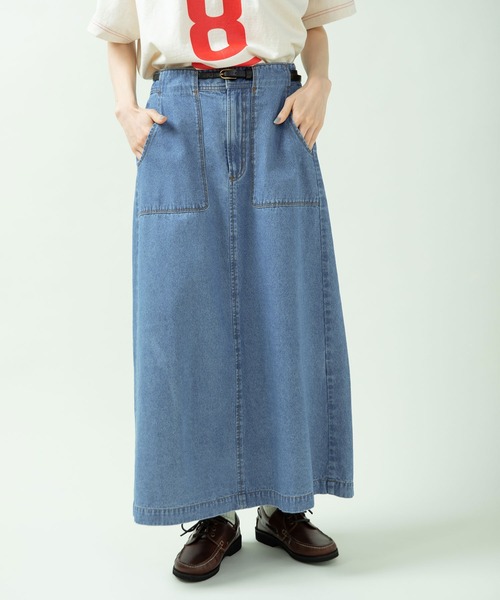 PAR ICI（パーリッシィ）の「ライトオンスデニム 後ろゴムスカート(セットアップ対応)（スカート・レディース・ブルー・FREE）」の12枚目の写真