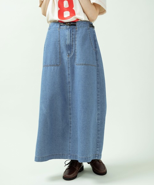 PAR ICI（パーリッシィ）の「ライトオンスデニム 後ろゴムスカート(セットアップ対応)（スカート・レディース・ブルー・FREE）」の13枚目の写真
