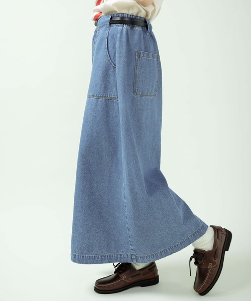 PAR ICI（パーリッシィ）の「ライトオンスデニム 後ろゴムスカート(セットアップ対応)（スカート・レディース・ブルー・FREE）」の14枚目の写真